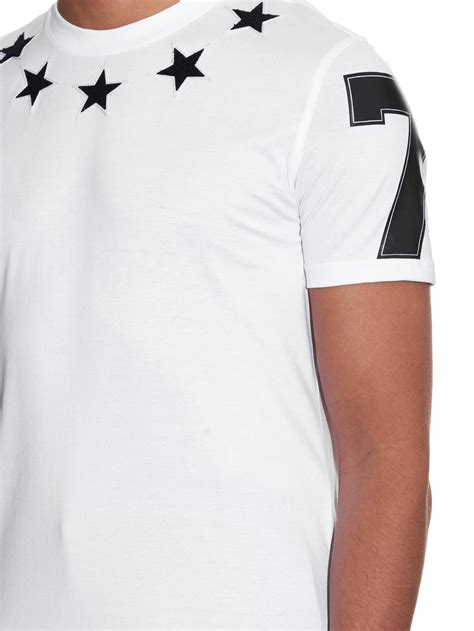 givenchy white shirt stars|Givenchy t shirt men price.